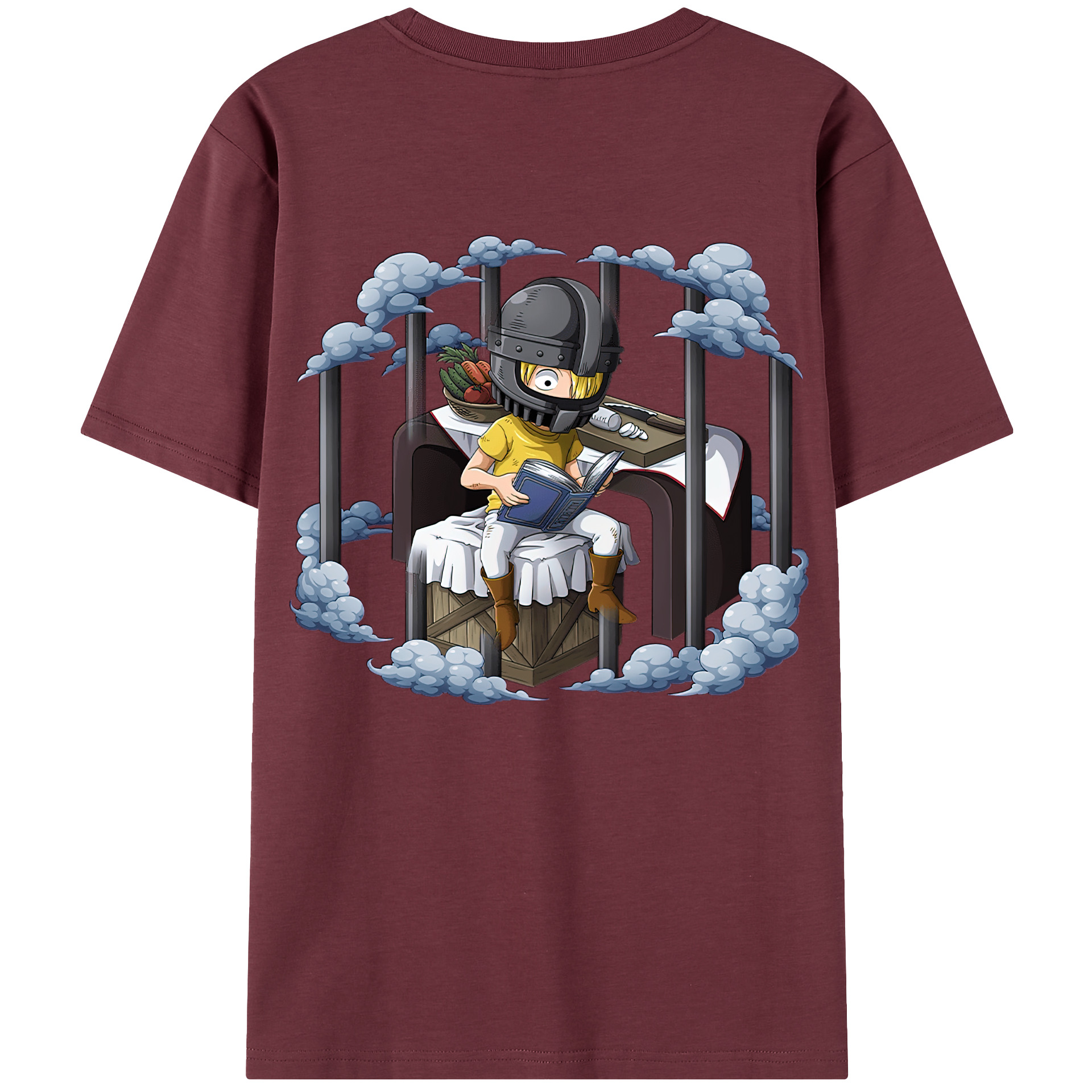 ワンピース サンジ ONE PIECE Sanji 綿100％半袖Tシャツ（背面プリント）